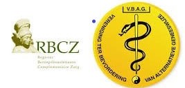 Het beeld en woord logo van de RCBZ en VBAG
